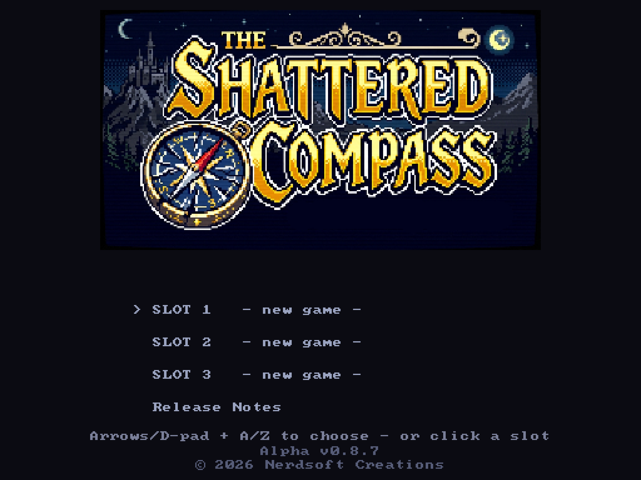 Title screen